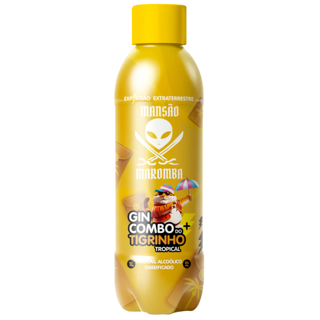 Gin + Combo Tigrinho Tropical 1L (6 unidades)